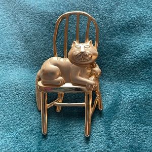 Brooch Cat JJ Design Gold